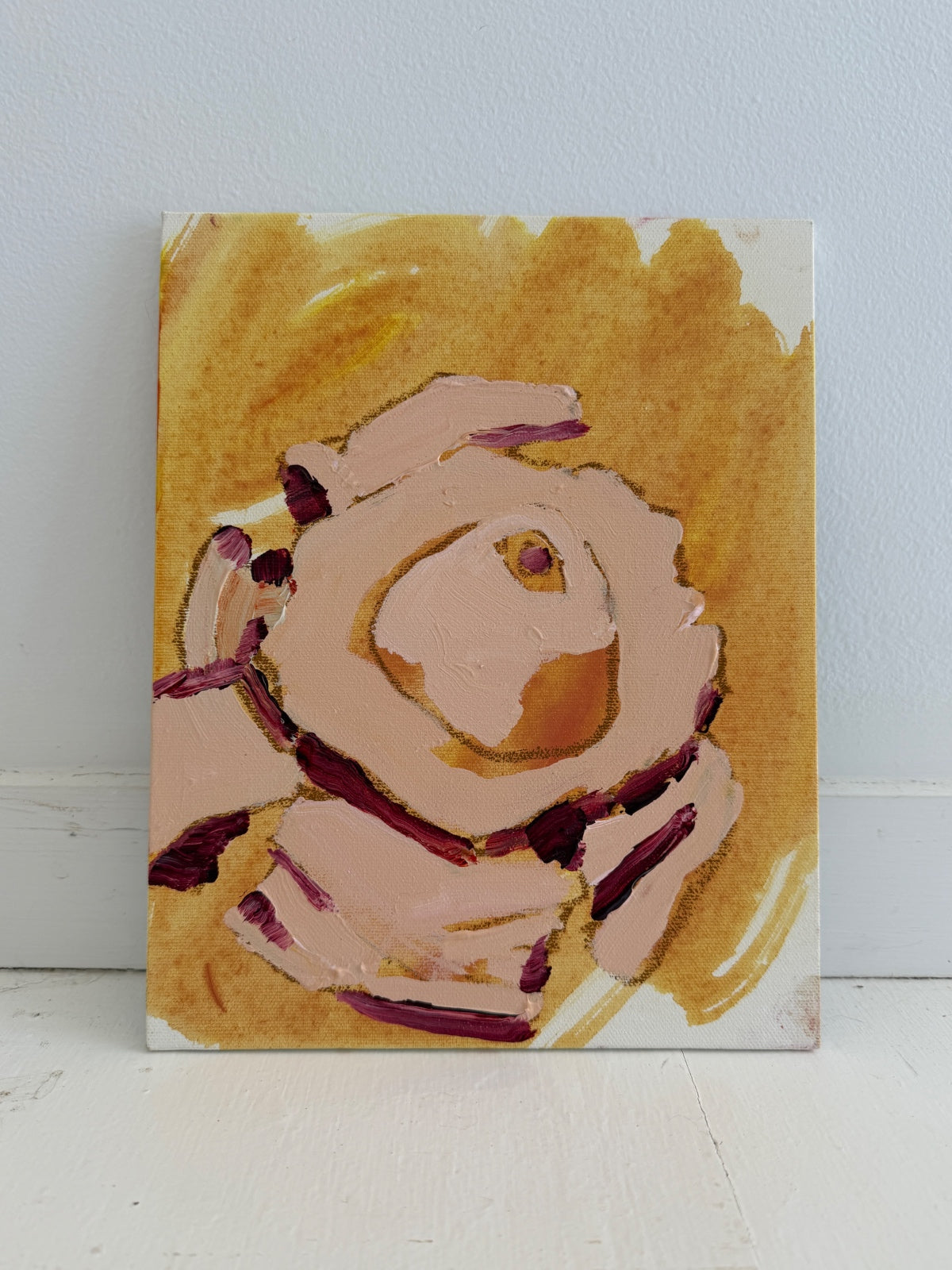 RASPBERRY STAR BLOOM - canvas study