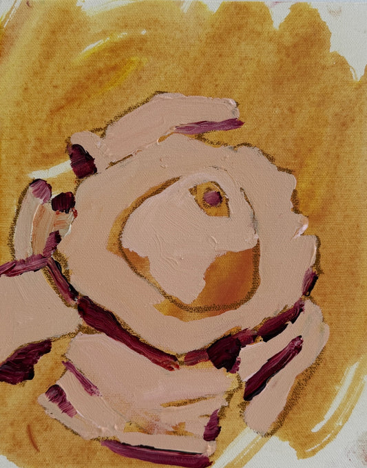 RASPBERRY STAR BLOOM - canvas study