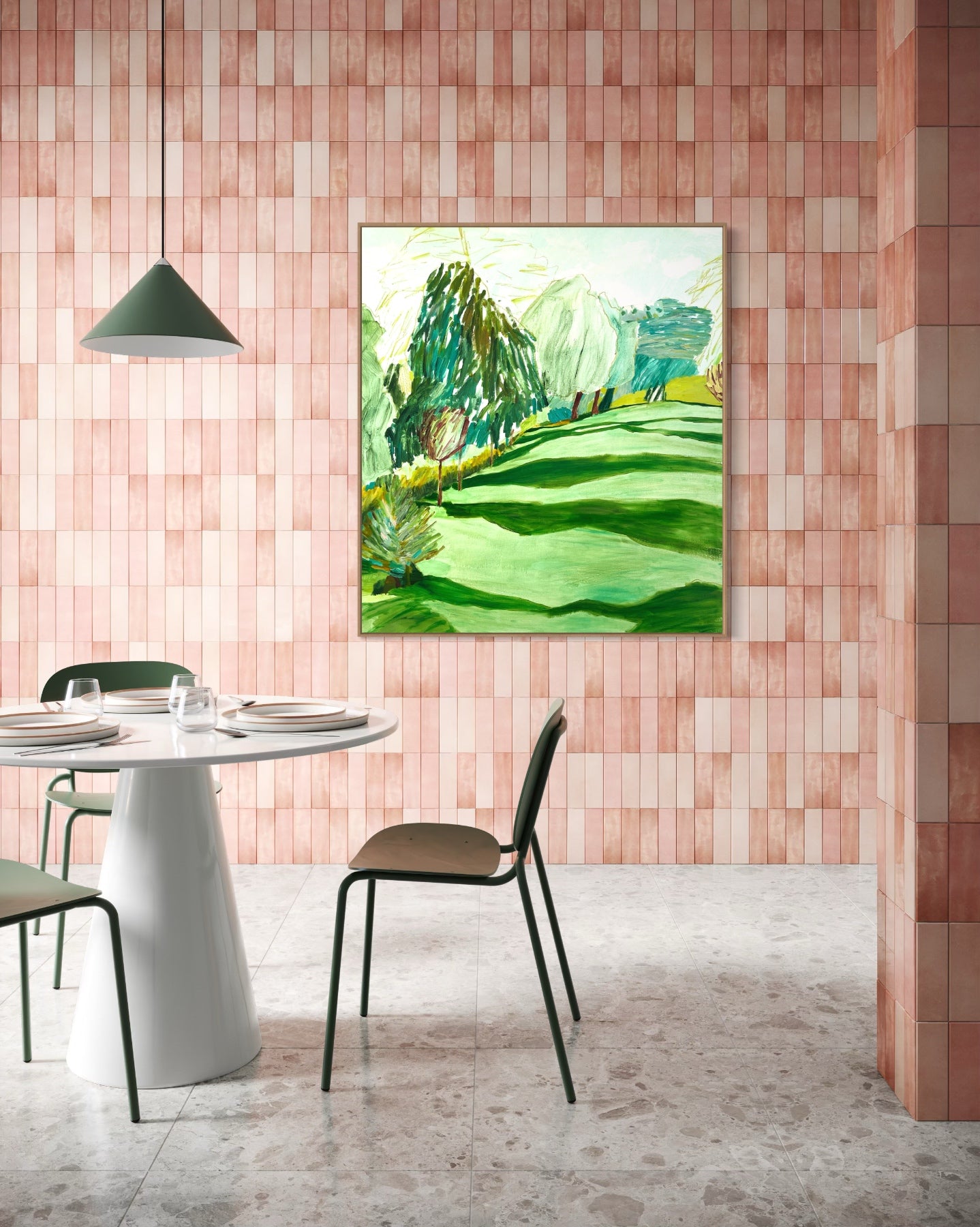 WHERE MORNING FALLS THROUGH LEAVES