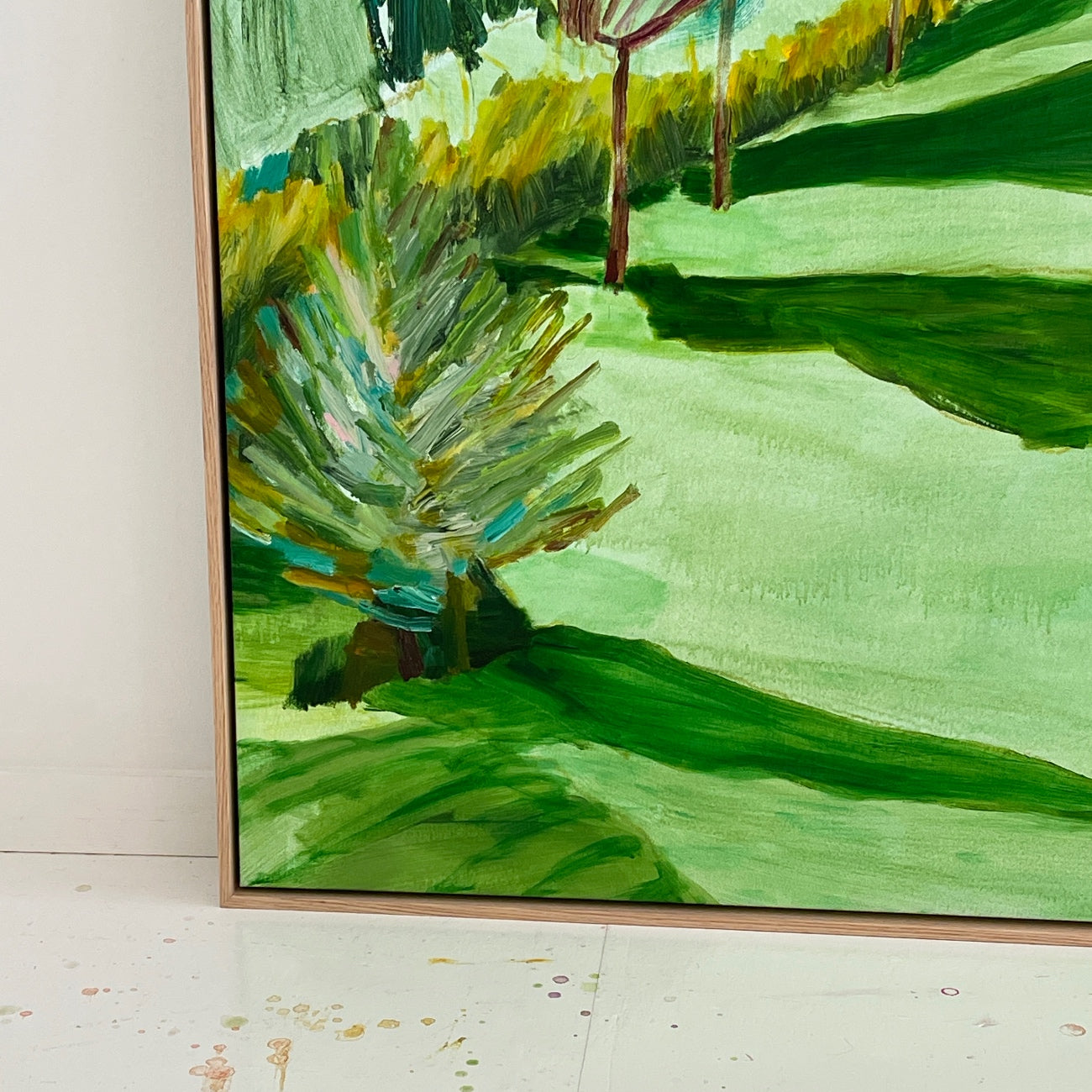 WHERE MORNING FALLS THROUGH LEAVES