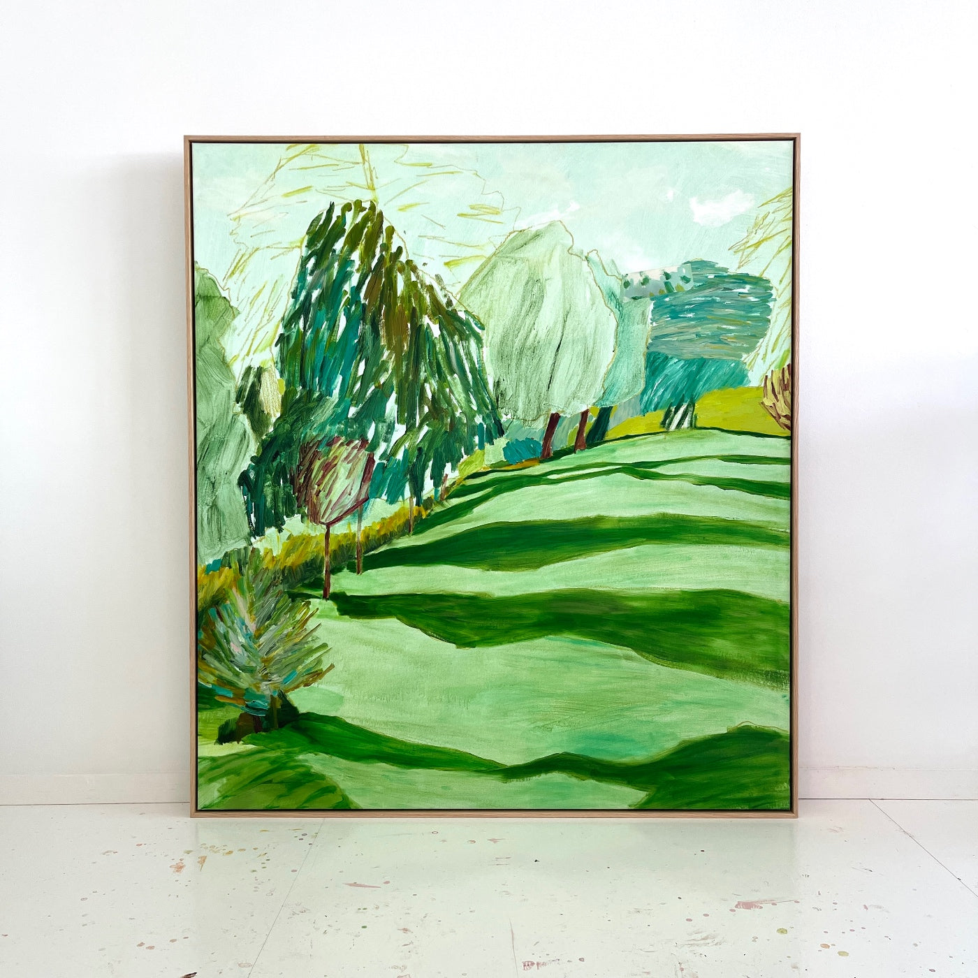 WHERE MORNING FALLS THROUGH LEAVES