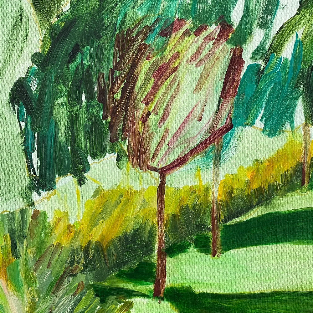 WHERE MORNING FALLS THROUGH LEAVES